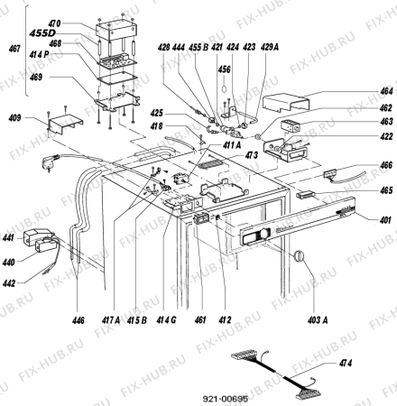 Взрыв-схема холодильника Electrolux RM3210-1 - Схема узла C20 Cold, User manual E